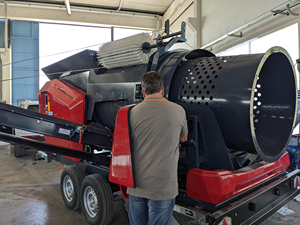 Hiệu quả cao di động trommel compost cát Màn hình nhà máy đá trống màn hình Giá cả cạnh tranh - Product Image 5