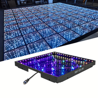 Igreslite 2ft/1.6ft Piste de danse LED filaire à effet étoilé pour Mariages, Fêtes, Clubs et Événements, avec miroir 3D
