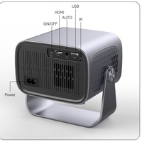 Vente en gros de projecteur portable A10 Mini, Android 12, 720P, téléviseur mobile, home cinéma, projecteur 180 ANSI lumens
