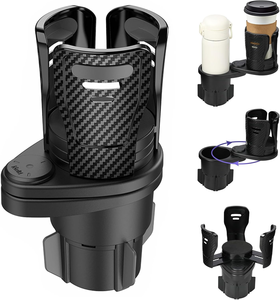 Universeller ABS 2-in-1 Becher- und Handyhalter mit Verstellbarem Expander für die Rückbank – Großer Auto-Organizer - Product Image 1