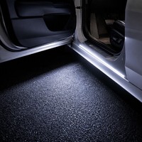 Lampu Peringatan Pintu Mobil Nirkabel LED Sensor Pintu Terbuka Lampu Strobo Anti-tabrakan Lampu Dekorasi Interior Mobil