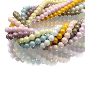 Cuentas de Vidrio Brillantes de 3mm~12mm, Redondas, con Brillo Metálico, para Manualidades, Fabricación de Collares y Pendientes, Suministro Directo de Fábrica - Product Image 5