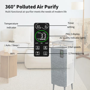 Purificateur d'air portable en plastique avec <span class=keywords><strong>filtre</strong></span> HEPA 13 véritable, contrôlé par application WiFi Smart Life, pour la maison, le bureau et les grandes pièces - Product Image 5