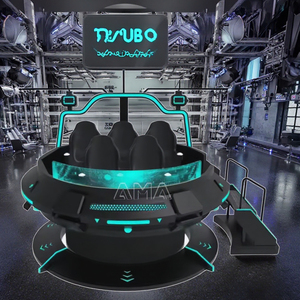 AMA VR UFO 9D Family Game Simulator <span class=keywords><strong>PC</strong></span> Metal VR Station Shooting Games for Indoor Adventure Parks Airports Virtual Reality - Product Image 2
