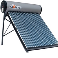 Haier Chauffe-eau solaire à tube sous vide en cuivre écologique pressurisé pour garage, hôtel, installation autoportante