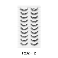 Ensemble de faux cils à bande transparente, bande invisible et douce, cils en bande 3D naturels, réutilisables, faits à la main
