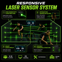 Permainan Tantangan Labirin Laser Interaktif - Peralatan Permainan Laser Dodge Mobile untuk Ruang Permainan Aktivitas