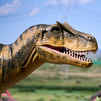 Dinosaures animatroniques réalistes grandeur nature pour l'intérieur et l'extérieur à des fins commerciales