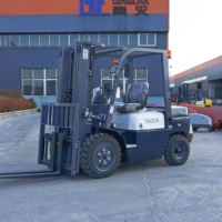 Chariot élévateur diesel certifié CE ISO QINGCHA, 3 tonnes, avec moteur japonais EPA Euro 5