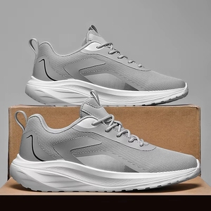 Zapatos Deportivos Casuales para Hombre, Cómodos, Antideslizantes, Acolchados, con Cordones, Diseño para Correr, Talla Grande, Estilo Malla para Caminar - Product Image 1