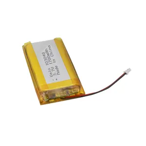 GBA battery 3.7V 1700mAh lithium li polymer battery 103048