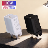 Internationale USB A Bestseller 5V2A Universele Aangepaste Voeding Wandladers Adapters Fabrieksnelle UK Stekker voor Oordopjes