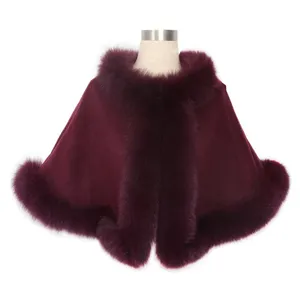 New arrival casual women's fashion cape coat shawls women fur ladies cape