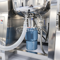Machine mélangeuse-homogénéisatrice sous vide pour mayonnaise, ketchup tomate et pâte de piment, moteur inclus, capacité 5-5000L, de l'usine Guanyu