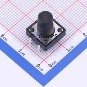 TSF001A13026A Tactile Switch DIP-4P,12x12mm Switch Round Button 2.6N Through Hole 12mm - Product Image 1