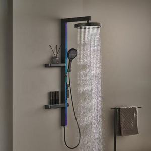 Sistema <span class=keywords><strong>de</strong></span> Ducha Termostática <span class=keywords><strong>de</strong></span> Lujo para Baño, Grifo Mezclador para Bañera, Grifo <span class=keywords><strong>de</strong></span> Baño, Chorro <span class=keywords><strong>de</strong></span> Lluvia Suave, Juego <span class=keywords><strong>de</strong></span> Ducha con Chorro <span class=keywords><strong>de</strong></span> Masaje - Product Image 2