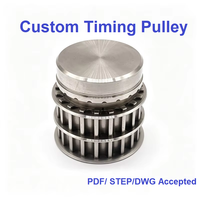 Pulley Timing HTD 8M 14M S8M S14M Tipe Dual Row dengan Rakitan Kopling, Pulley Penggerak Presisi untuk Sistem Transmisi Daya