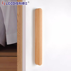 LGEDIS Solid Wood <b>Cabinet</b> Handles Bar Shape Minimalist Design For Drawer Door Furniture Handle Durable Polished Finish - Product Image 2