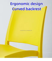 Chaise de salle à manger en plastique PP blanc de designer moderne pour utilisation en extérieur de l'entrepôt de fermes de restaurants-chaise de café à prix bon marché de gros