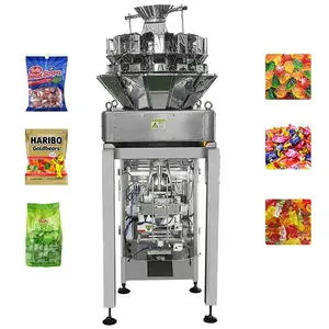 Hard sugar packaging,soft sweets/gummy bears/gummy candy counting and packing machine