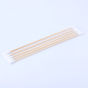 100 Buah Aplikator Kayu Ujung Tunggal Kapas Penyeka 6 Inci Kuncup Sekali Pakai - Product Image 6