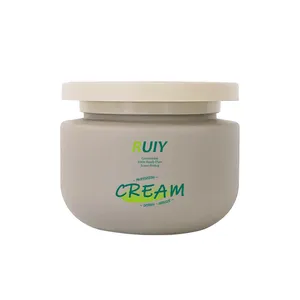 OEM/ODM Cream scrub jar Plastic jars with lids 200g 250g with matte surface silkscreen printing