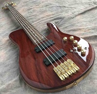 Guitare basse professionnelle avec 5 cordes Elm, professionnelle