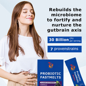OEM ODM Probiotic Fastmelts Powder with 30 Billion CFU 7 provenstrains Stimulate Healthy Seratonin Production Dietary <b>Supplement</b> - Product Image 2