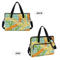 Sac à dos convertible moderne en polyester brodé pour ordinateur portable, motif hawaïen, idéal pour le matelassage et la broderie