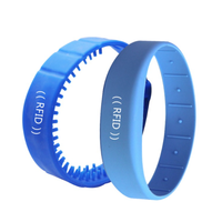 NFC RFID 13.56MHZ T5577 125khz réécriture bracelet Id 13.56mhz NFC puce UHF HF LF double fréquence réglable RFID bracelet en silicone