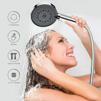 Pommeau de douche à économie d'eau en ABS de haute qualité avec filtre haute pression pour salle de bain toilette hôtel ou appartement