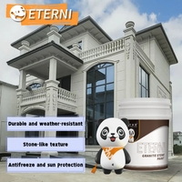 Supplier OEM ETERNI Cat Dinding Efek Batu Akrilik Berbasis Air Tahan UV untuk Cat Luar Ruangan untuk Pelapis Dinding Granit Rumah