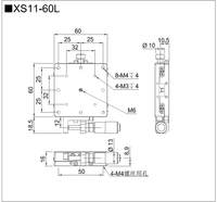 Plataformas de Posicionamiento Manual de Alta Precisión para Alineación de Fibra Óptica, Eje X, Futansi XS11-60, Acero Inoxidable, Origen China, OEM/ODM, 1 Año de Garantía