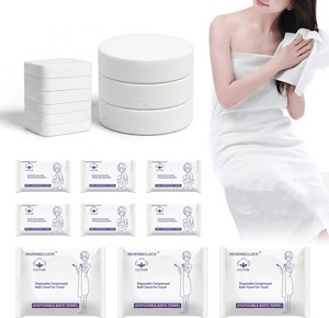 Serviettes de bain compressées jetables en viscose non tissée épaissie, super absorbantes, portables, pour les voyages et l'hôtellerie - Product Image 4