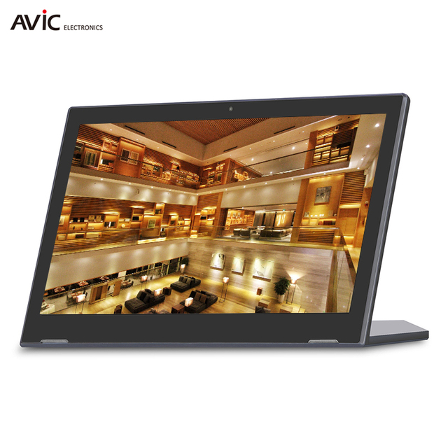A64 Wall Mounted Android Tablet 10" Shelf Mount Electronic Product Advertising 43 Inch Restaurant Touchscreen Table