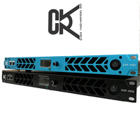 Amplificateur DSP de classe D 2 canaux CVR D-4302 4300W avec filtre FIR, option DANTE