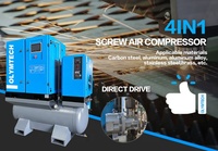 Compresseur d'air à vis de haute qualité 15KW 22KW 20HP 30HP 16 bar Spécial pour machine de découpe laser avec sécheur, réservoir d'air et filtre