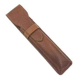 OEM Welcomed Travel Safety Faux Leather Razor Pouch Cover for Men