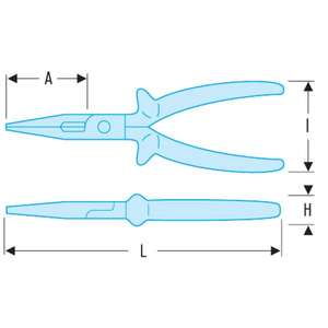คีมหุ้มฉนวนกึ่งกลมสำหรับ193.16รุ่น avse VSE คีมหุ้มฉนวน1,000โวลต์-คีมหุ้มฉนวนหุ้ม3148511448519 1000โวลต์และ - Product Image 2