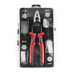 5 in1 outils matériels pince à tête interchangeable ensemble dénudeur pince à sertir câble cisaillement ciseaux coupe-fil