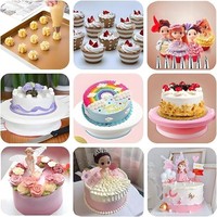 255-teiliges Spritztüllen-Set, Kuchenbackwerkzeug, Kuchen-Dekorationswerkzeug-Set mit Spritzbeutel, Spritztüllen und Kuchen-Drehteller