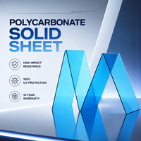 Plaque de polycarbonate solide de 3 mm protégée contre les UV, plaque de polycarbonate pour couvertures de piscines et toits rétractables extérieurs