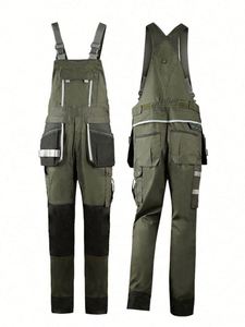 Tenues de travail unisexes 100 % coton, haute visibilité, réfléchissantes, avec logo personnalisé, imprimées en sérigraphie, anti-plis, ensemble complet pour - Product Image 5