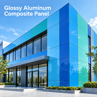 Panneau composite en aluminium brillant 4 mm, motif granit, panneau ACM pour murs intérieurs décoratifs