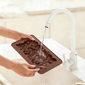 Moules à gâteaux en silicone antiadhésif à motif floral, de qualité alimentaire, réutilisables, mignons, pour chocolat, bonbons et glaçons, bricolage - Product Image 3