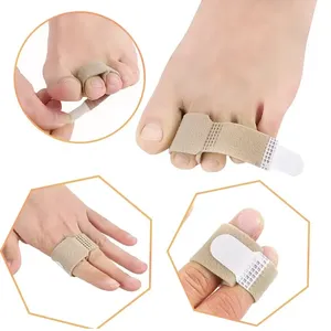Separadores de dedos de nailon, alineadores de dedos, cinta para dedos en martillo, vendaje corrector de hallux valgus, férula separadora de dedos, envolturas para el cuidado de los pies - Product Image 5