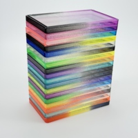 Étagère de présentation anti-poussière en TPU, transparente et claire, disponible en plusieurs couleurs.