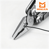 Couteau multifonction 18-en-1 en acier inoxydable, pince, outil de camping, couteau de poche pliable portable, scie EDC