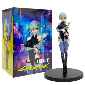 Figurines de figurine <span class=keywords><strong>Cyberpunk</strong></span> Lucyna Kushinada Lucy <span class=keywords><strong>en</strong></span> PVC, figurines de collection, jouets de poupée, 18cm - Product Image 3