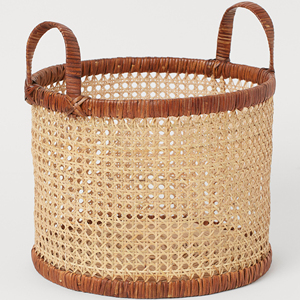 Cesta de ratán Cesta de almacenamiento de mimbre con asas Organización Almacenamiento en el hogar Cesta de lavandería Hecho por Vietnamita FBA <span class=keywords><strong>Amazon</strong></span> - Product Image 2